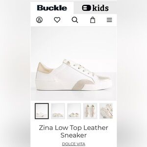Dolce Vita Zina Low Top Leather Sneaker